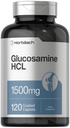 Horbäach Glucosamine HCL 124; 1500mg FLAVIS 124; 120 Caplet FLAVIS 124; Non- GMO a gluten zdarma