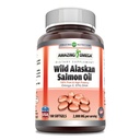 Amazing Omega Wild Aljašský Salmon Oil Dodatek 124; 2000 Mg per Serving Oil 124; 180 Softgels OF 124; Non- GMO Oil 124; Gluten- Free Oil 124; Made in USA