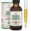 Kurkumin s černým pepřovým kapátkem - Organic turmeric Supplement Kaps 1,180mg - 2FL OZ, 60 Služeb (s Black Pepper Seed, Ginger, Rosemary, a Sage) pro společnou podporu Double Wood