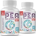 Lipozomální palmitoylethanolamid 1000 mg + Luteolin 100 mg, mikronizovaný pea 99% vysoce čištěný - zvýšená absorpce a biologická dostupnost, 120 Softgels