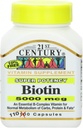 Biotin 5000 Mcg Kapsle, 330 Počet (ve 3 lahvičkách) / Biotin 5000 Mcg Kapsle, 330 Počet (En 3 bouteilles)
