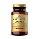 Solgar Chelated Copper, 100 Tablet - Esencial for Collagen Formation - Vysoce biologicky dostupný formulář - Podporuje Connective Tissue - Non- GMO, Vegan, Gluten Free, Dairy Free, Kosher - 100 Služeb