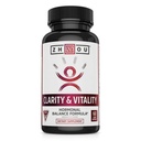 ZHOU Clarity and Vitality (dříve DHEA) 50 mg, Hormonální Balance Formule pro ženy a muže, Zdravé stárnutí, Non- GMO, Vegan, Gluten Free, 60 Kapsle