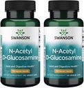 Swanson N- Acetyl D- Glucosamine - přírodní doplněk pro podporu spojů a Gastrointestinální zdraví - Přírodní vzorec podporující zdravé chrupavky - (60 Veggie Kapsle, 750mg každý) (2 balení)