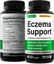Greenford Eczema Léčba a podpora pro přírodní úlevu - Made in USA - Kožní vitamíny & Herbals pro Eczema, Akné, Psoriáza, Rosacea Léčba zinkem, Niacinamid & Probiotika - 60 čepice