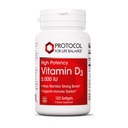 PROTOKOL PRO LIFE BALANCE - Vitamin D3 5000 IU (vysoký potenciál) Podporuje absorpci vápníku, kostní a zubní zdraví, funkci imunitního systému, nervový systém a kognitivní funkci - 120 Softgels