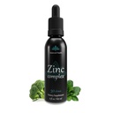 Zinek Complex - 30 Servings, 2oz, Peppermint Flavor, Vegan Liquid Ionic Zinek Sulfath Drops Plus Stopy Minerály pro denní podporu imunitního systému