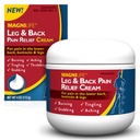 MagniLife Leg & Back Pain Relief Cream, Fast- acting Pain Relief, Přirozeně Sooth Burning, Tingling a bodnutí pánve s Aloe a Calendula - 4oz