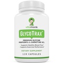 VitaMonk GlycoTrax ™ GPLC Extra Velká lahvička - 120 Kapsle High- Absorpce Glycin Propionyl- L- karnitin bez umělých filtrů - Glycine Propionyl L Carnitin Supplement