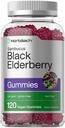 Horbaach Black Elderberry Gummies PHAR124; 120 Hrabě 124; Sambucus Extract PHAR124; se zinkem a vitaminem C PHAR124; Berry Flavor GAM124; Vegan, Non- GMO, a gluten zdarma doplněk pro dospělé