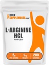Bulksupplements.com L- Arginin HCl Powder - dodatek k oxidu dusičitému, Arginin Powder - bezochucený & gluten zdarma, 5g per Serving, 1kg (balení 5) (11 liber)