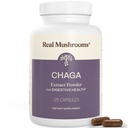 Skutečné houby Chaga Houby Kapsle - Organic Chaga Extract Powder s Extract Powder for Wellness & Energy Support- Vegan, Non- GMO, 120 Kapsle - Organic Houbový dodatek