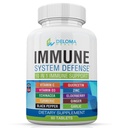 10 v 1 Doplněk pro podporu imunitního systému - Vitamin C (1000 mg), Quercetin, Vitamin D3 (5000iu), Zinek (40 mg), Bezinky, Echinacea, Kurkuma, Zázvor, Česnek, Černý Pepř