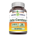 Amazing Appendias Beta- karotene Supplementary 124; 25000 IU / Serving Appendation 124; 180 Softgels Appendate 124; Non- GMO Appendate 124; Gluten- Free Appendation 124; Made in USA