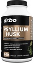 Psylium Husk Kapsle Příplatek pro vlákna - Přírodní prášek Kapsle pro úlevu od zácpy pro dospělé - Nutritional Soluble Fiber Pills & Daily Regularity Support - Bulk Seed Husks Digestion doplňky