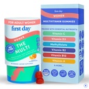 První den Multivitamin pro ženy - Denní Womens Multivitamin Gummies - Vitamin A C D E B12, hořčík, zinek, biotin - Vegan, gluten Free Womens Vitamíny - růst vlasů, kůže, energie - 30 denní zásobování