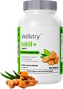 Haldi + 850mg Turmerické tablety s 95% Curcumin & Long Pepper CLAS124; 60 tablet CLAS124; maximální absorpce CLAS124; Vegan Herbal Supplement CLAS124; Balení po 1 ks