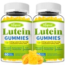 Lutein a zeaxanthin doplňky Gummies s Astaxanthin & Bilberry Extract - Eye Vitamíny s Omega-3, Vitamíny A, C, E, D3 & zinek pro Vision Health - Cukr zdarma, Mango Flavor, 120 Počet