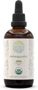 HerbEra Ashwagandha B120 Alcohol- Free Herbal Extract tinktura, Super- Koncentrované USDA Organic (Shui Qie, Indian Ginseng, Witania Somnifera) 4 fl oz