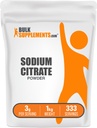 BulkSupplements.com Citrát sodný Prášek - Citrát sodný Potravinový stupeň, Emulgátor, Flavor Enhancer - Gluten Free, 3g na Serving, 1kg (2,2 lbs) (Balení po 1)