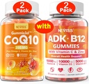 NEVISS 2Pack CoQ10- 250mg Plněné gumové + 2Pack Vitamin ADK s B12 gumové