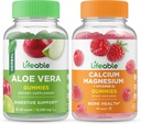 Lifeable Aloe Vera + hořčík vápenatý, Gummies Bundle - Great Ochutnávání, Vitamin dodatek, gluten zdarma, GMO zdarma, Žvýkací