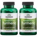 Swanson Premium Značka Kurkumin Antioxidant Společné zdraví Kardiovaskulární Játra Detox Mood a Memory Supplement Curcuma Longa (Rhizome) 1.44 Grams (1440 mg) 100 Kapsle (Balení po 2)