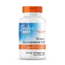 Lékařský nejlepší Trans- Resveratrol 100, Resveratrol s červeným vínem polyfenolu (ResVinol), Non- GMO, gluten zdarma, Soy zdarma, Vegan 60 Veggie Caps