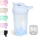 D.Y.A 16oz Shaker Lahvička Leak Proof Sports Shaker Cups pro protein Shakes Lahvička pro Pre Workout a Cestování Chcete-li jít BPA zdarma & Easy Clean Protein Shaker Lahvička, modrá
