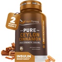 Herbtonika Čistá Ceylon Skořice Kapsle 124; Imunitní systém, Zdravá hmotnost Management 124; Non- GMO, Gluten Free Capsule 124; 1500 Mg - 120 Kapsle