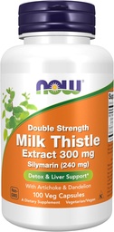 Nyní Potraviny Doplňky, Silymarin Mléko Thistle Extract 300 mg s Artyčok a Pampeliška, Dvojitá síla, Podporuje funkci jater *, 100 Veg Kapsle