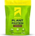 Areach Plant Based Protein Powder - Non Dairy Vegan Protein, Nulové umělé přísady, Soy & gluten Free, No Added Sugar, 4g BCAA, 2g Leucin - Čokoláda, 18 Služeb