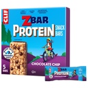 CLIF Kid Zbar Protein - Chocolate Chip - Crispy Whole Grain Snack Bars - Made with Organic Oats - Non- GMO - 5g Protein - 1.27 oz. (5 Pack)