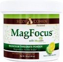 Suzy Cohen MagFocus Magnesium Threonate Powder Dieter Supplement 200mg, Zdravý Nerve, Podpůrné kódování, Energie, Kostní zdraví, Stevia, Lemon Flavor, 60 Služební