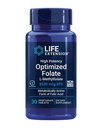 Life Extension High Potency Optimalizovaný folát - L-methylfolát - kyselina listová, 8500 mcg DFE - Podpora srdce a mozku, Zdravé hladiny homocysteinu - Gluten- Free, Non- GMO, Vegetarian - 30 Tablety
