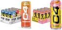C4 Energy & Smart Energy Drinks Variety Pack, Sugar Free Pre Workout Performance Drink & C4 Energy Drink, STARBURST Jahoda, Carbonated Sugar Free Pre Workout Performance Drink