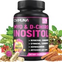 Inositol dodatek - Myo- Inositol a D- Chiro Inositol Plus Ashwagandha, Berberine, Skořice a 5 Mores - 120 Kapsle