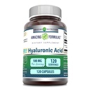 Amazing Applicas Hyaluronic Acid 100 Mg dodatek 124; Kapsle 124; Non- GMO Acid 124; gluten- Free Acid 124; Made in USA (1 balení 124; 120 Počet)
