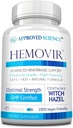 Schválená věda Hemovir - Hemoroid Supplement - Hazel, Koňský Kaštan - 45 Kapsle - 1 Lahvička - Vegan
