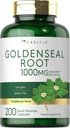 Carlyle Goldenseal Root Capsules 1000mg CLAS124; 200 Count CLAS124; Traditional Herb dodatek CLAS124; Non- GMO, gluten zdarma