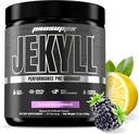 PROFUPS Dr. Jekyll Performance Pre Workout Powder - Low- Stimulant Preworking Podporuje svalový zisk, Focus & Energy - Caffeine- Free Gym & Fitness doplňky (BlackBerry Lemonade, 30 Služeb)