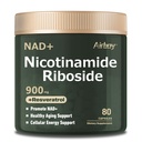 Airboy Liposomal Nikotinamid Riboside 900 mg, NAD dodatek s Resveratrol & Quercetin, Third-Party Testováno, Antiaging, Energie, Focus - 80 Počet