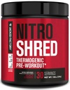 Jacked Factory NITROSURGE Shred Pre Workout Dodatek - Energy Booster, Instant Strength Gains, Sharp Focus, Výkonná čerpadla - Nitric Oxide Booster & PreWorkout Powder - 30Sv, Black Cherry
