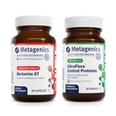Metagenika Berberine GT (60 kapslí) & UltraFlora Control Probiotic (30 Služeb) - Podporuje zdraví srdce - Podporuje zdravé tělo složení