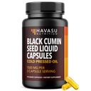Studené lisované černé olejové kapsle - 1500mg Black Cumin dodatek pro imunitní funkci, stravovací podpora a celkové zdraví - Vlasy a kůže Superfood - Nigella Sativa - 1 měsíc dodávky, bez příchutí