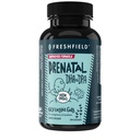 Freshfield Prenatal Vegan Omega 3 DHA: Udržitelný, Karagenan Free, Třetí strana Testováno, Kompozitní láhev, Carbon Neutrální. Podporuje srdce, mozek, společné zdraví w / DPA