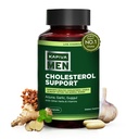 Cholesterol Support Supplementary with Arjuna, Česnek, Guggul, Muž Vigor Blend, and Other Herbs and Vitamins, Supports Normal Cholesterol Levels, 30 Day Supply, 60 Kapsle