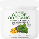 Olej oregano s černým semenným olejem, Oregano olejové kapsle organické, 2 z 1 6000mg Oregano s černým semenným olejem 200mg, 300 Počet