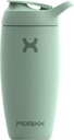 Promixx Pursuit Shaker Bottle Izolated Stainless Steel Water Bottle and Shaker Cup, 18oz, Seagrass Green