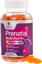 Prenatální vitaminy pro ženy 1335mcg - těhotenské vitaminy s kyselinou listovou, vitamin A, C, D3, B12, B6 - Prenatální multivitaminové žvejkačky pro podporu plodu, těhotné a ošetřující ženy - 120 gummys
